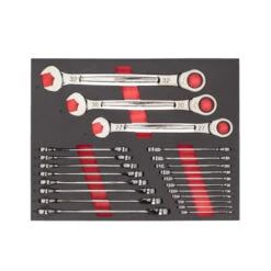 Milwaukee - Einlage MAX BITE Ratschen -Ringmaulschlüssel 22 - Teilig (4932493248)