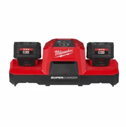 Milwaukee - M18 Supercharger Doppel - Ladegerät (M18 DBSC) (4932492531) -Werkzeugverkaufsgeschäft milwaukee m18 supercharger doppel ladegeraet m18 dbsc 49324925313