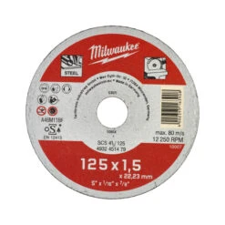 Milwaukee -Metalltrennscheibe PRO+ 125mm X 3mm (4932451496) -Werkzeugverkaufsgeschäft milwaukee metalltrennscheibe contractor 125mm x 15mm 4932451479