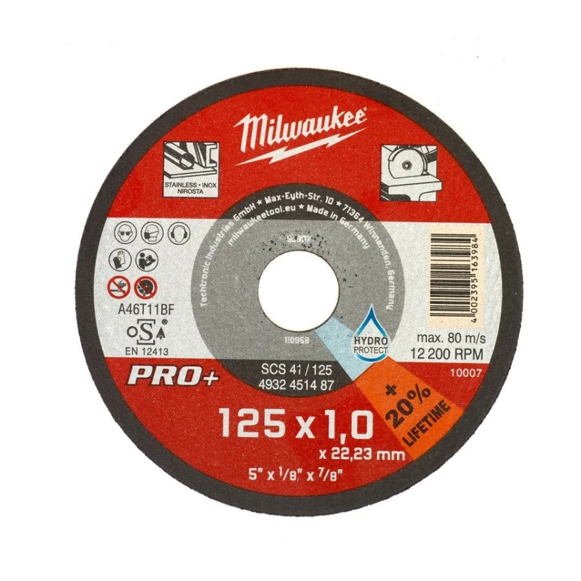 Milwaukee - Fächerschleifscheibe 125mm SL50 Zirkonkorund K120 (4932472227) 7 Milwaukee - Fächerschleifscheibe 125mm SL50 Zirkonkorund K120 (4932472227) – Bild 7