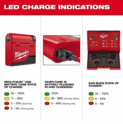 Milwaukee - REDLITHIUM USB Bluetooth Kopfhörer (L4RLEPB-301) (4933478750) -Werkzeugverkaufsgeschäft milwaukee redlithium usb bluetooth kopfhoerer l4rlepb 301 49334787507